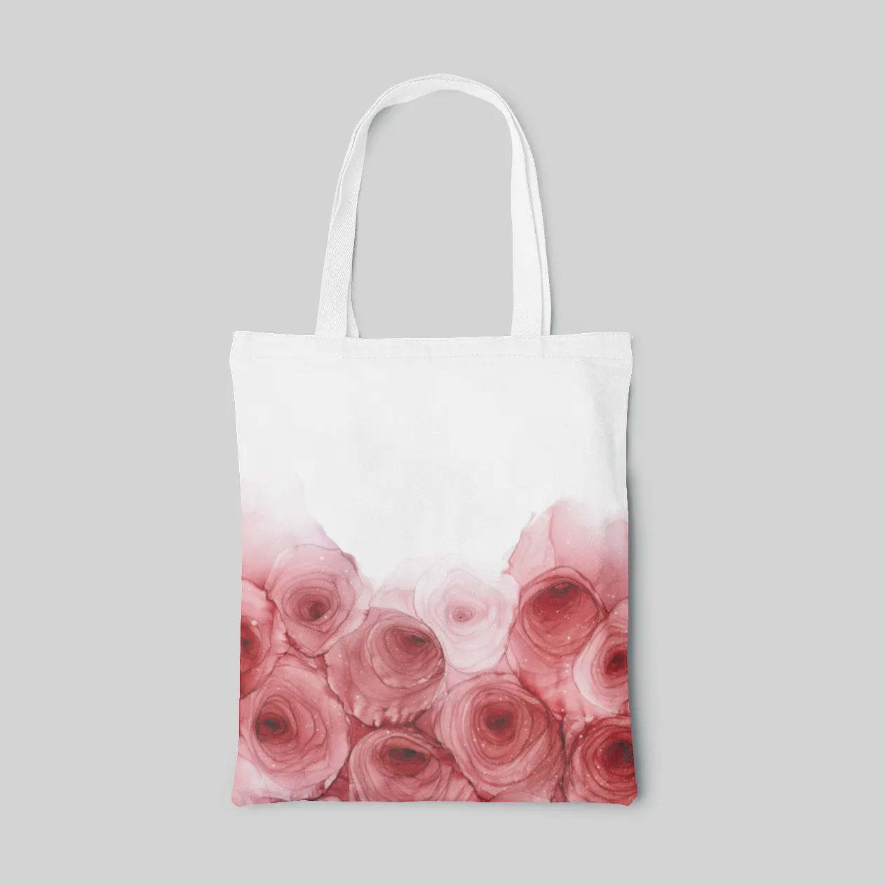Rose petal and glamour styled tote bag