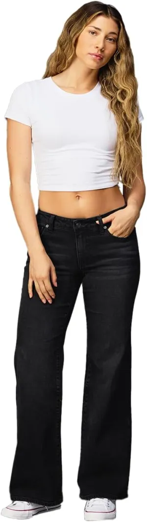 Rsq Womens Low Rise Flare Jeans