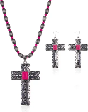 Rustic Couture's Western Jewelry Set for Women Cowgirl Vintage Western Necklace Earring