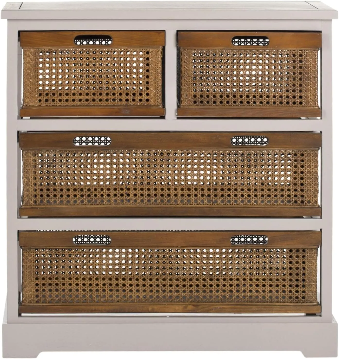 Safavieh American Homes Collection Jackson Barley and Cane 4-Drawer Storage Cabinet