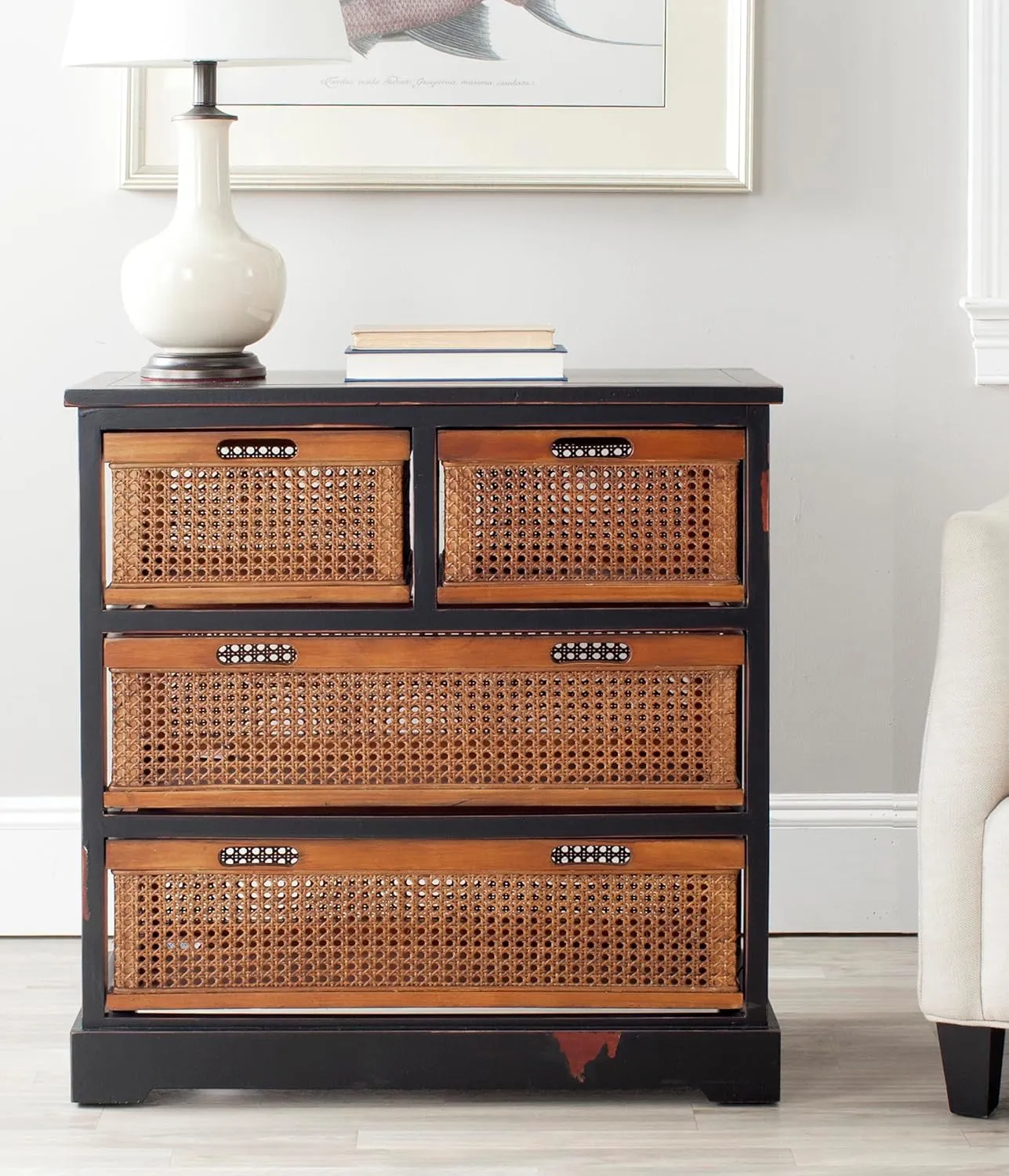 Safavieh American Homes Collection Jackson Black 4-Drawer Storage Unit
