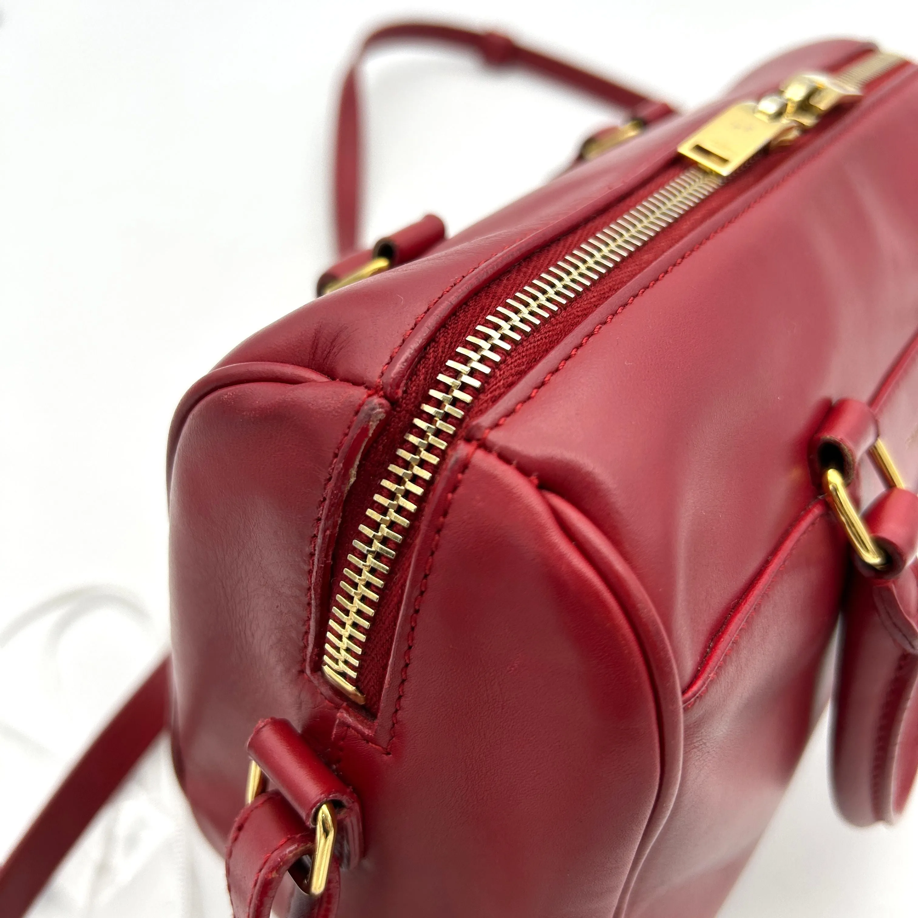 Saint Laurent Classic Baby Duffle Bag - Red Crossbody Bags, Handbags LA7641