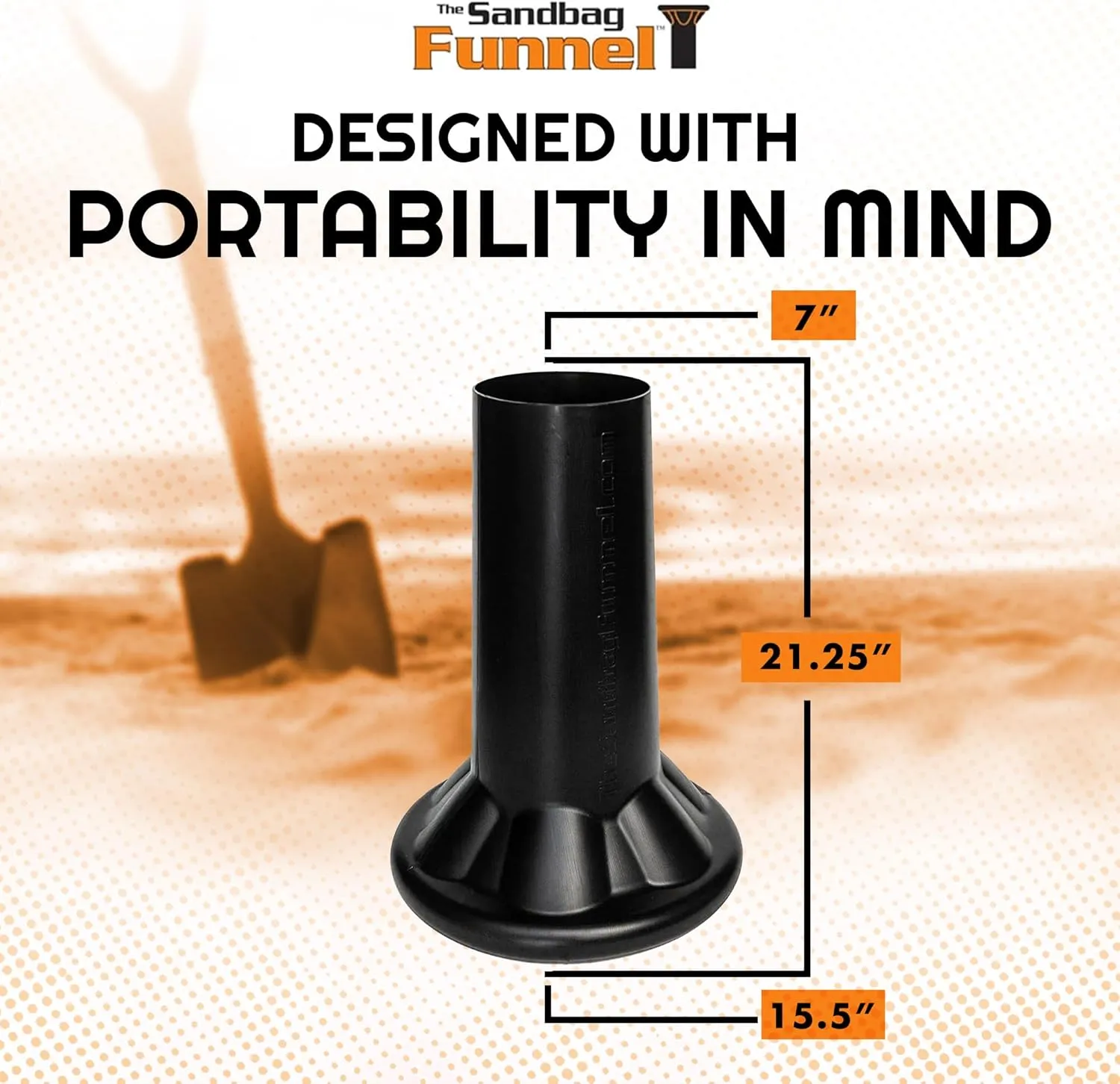 Sandbag Filler Tool - Durable Sand Funnel for Manual Filling-Sand Bag Funnel, Sand Bag Filler Funnel for All Industries, Sand Bag Filler Stand, Easy Sand Bag Filler Tool -2 Sandbag Funnel