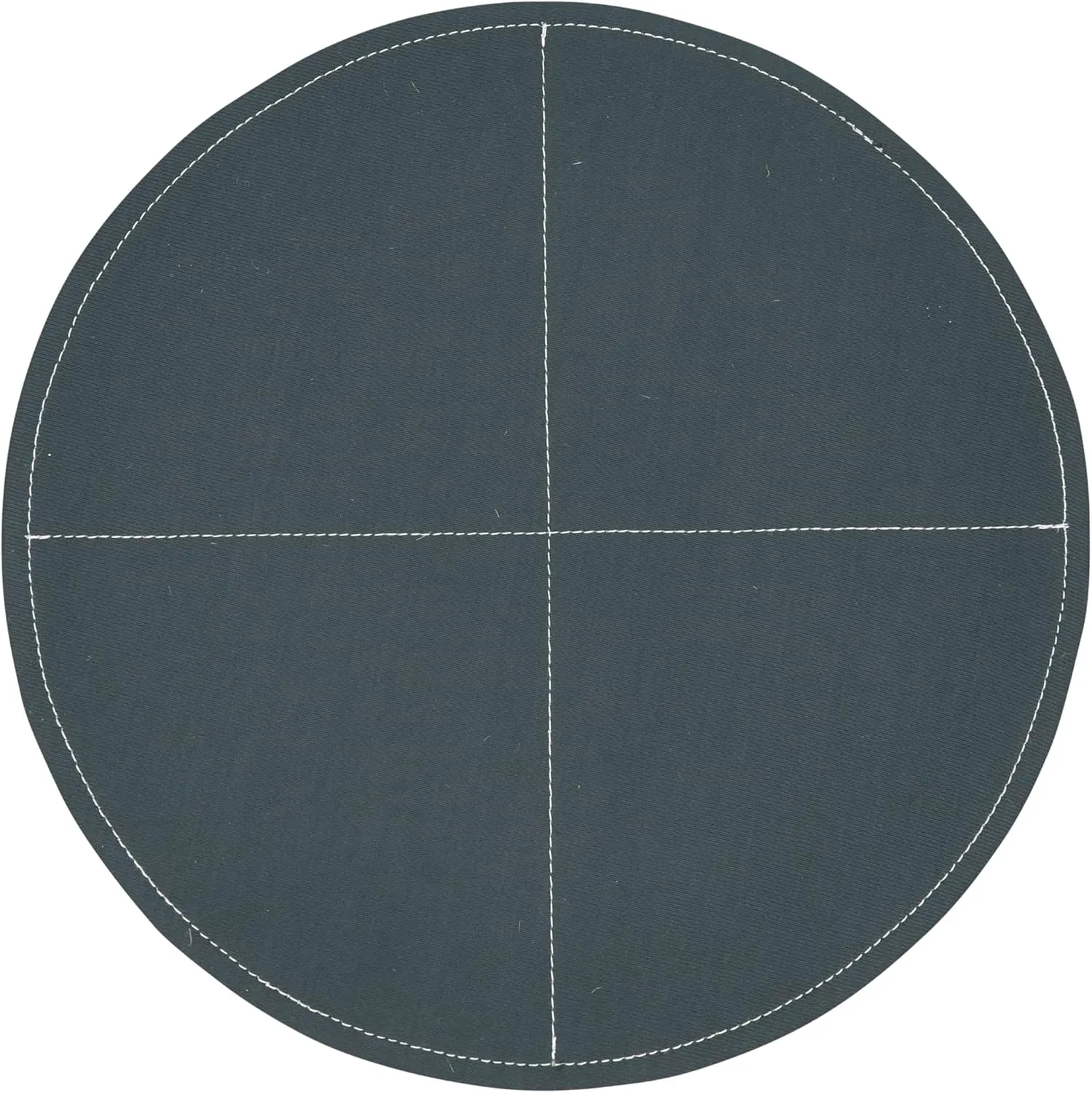 Saro Lifestyle Faux Leather Luxe Placemat (Set of 4), Black, 15"