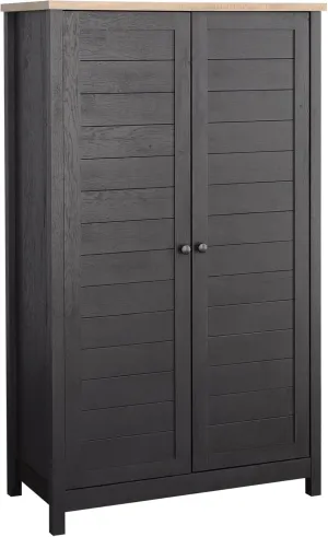 Sauder Cottage Road Storage Cabinet, Raven Oak Finish