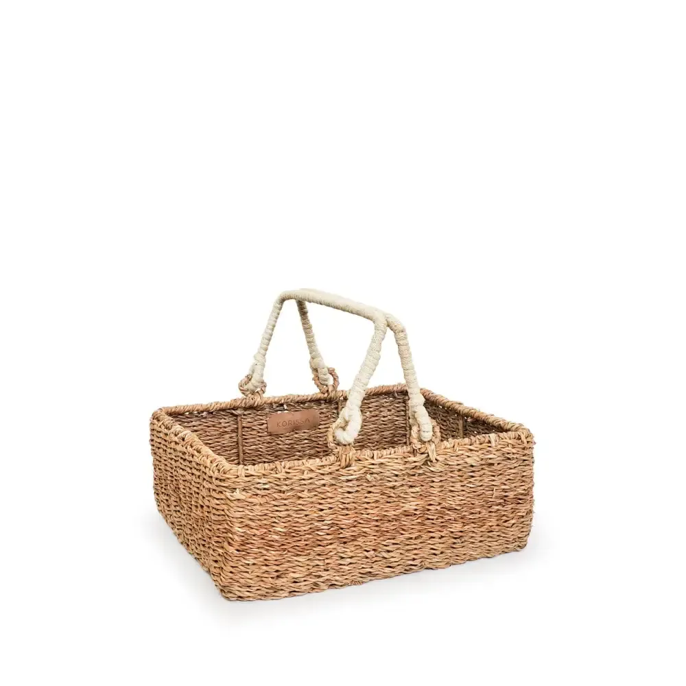 Savar Fair Trade Storage Baskets With Handle Set of 2