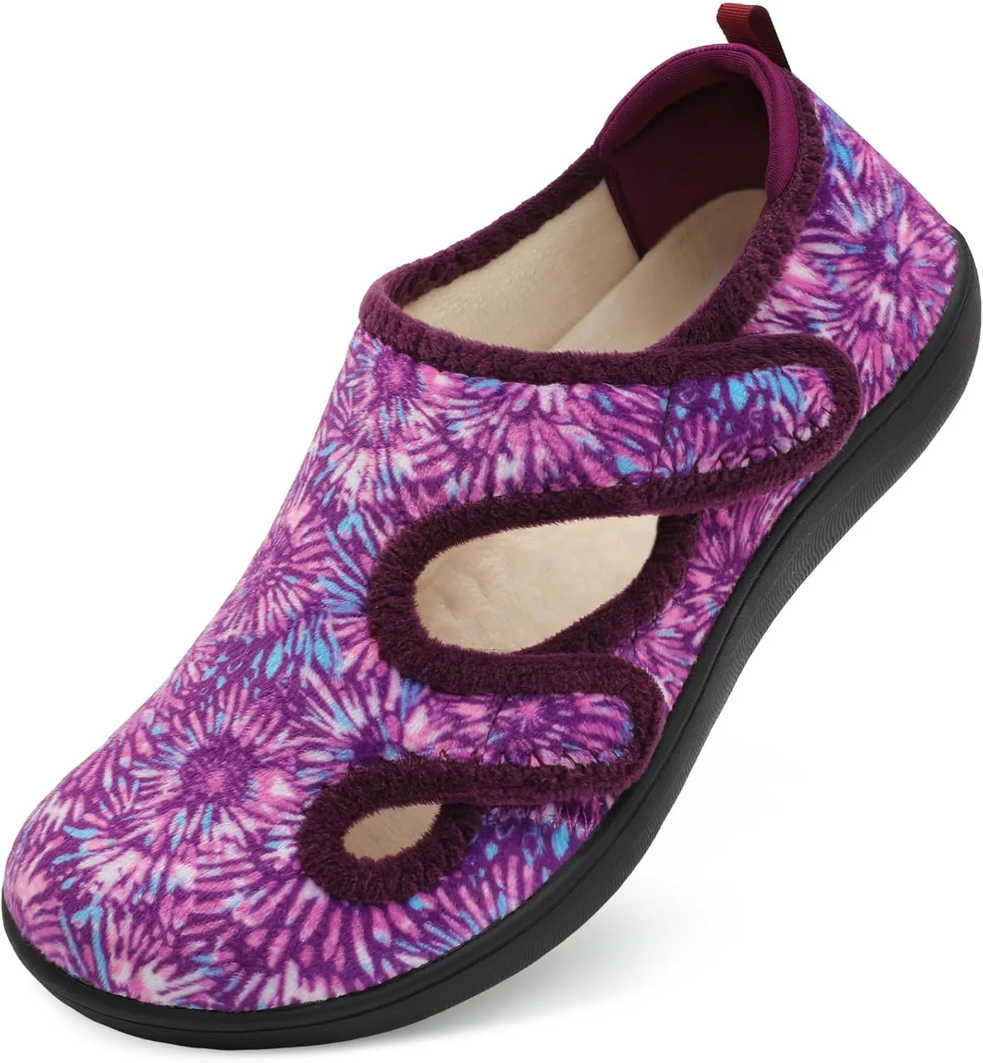 Scurtain Womens Slippers Wide Diabetic Shoes Comfy Neuropathy Bunion Recovery Shoes Casual Walking Shoes Indoor Outdoor Slippers