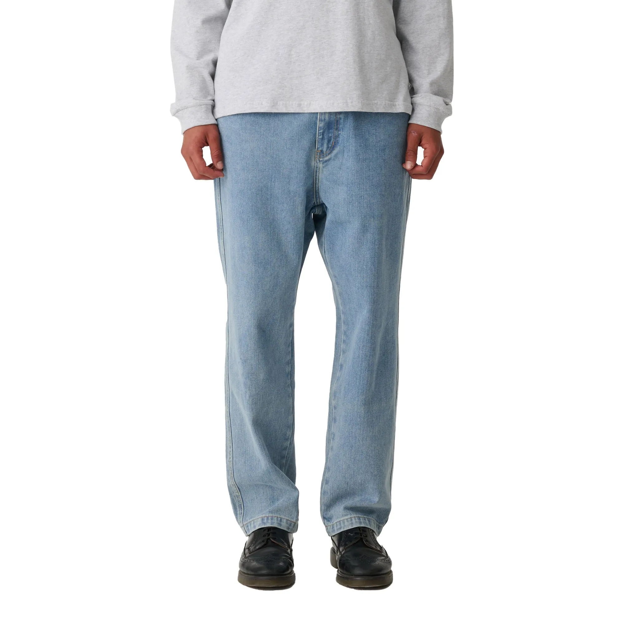 S/DOUBLE Denim Standard Jean Fade Wash Blue