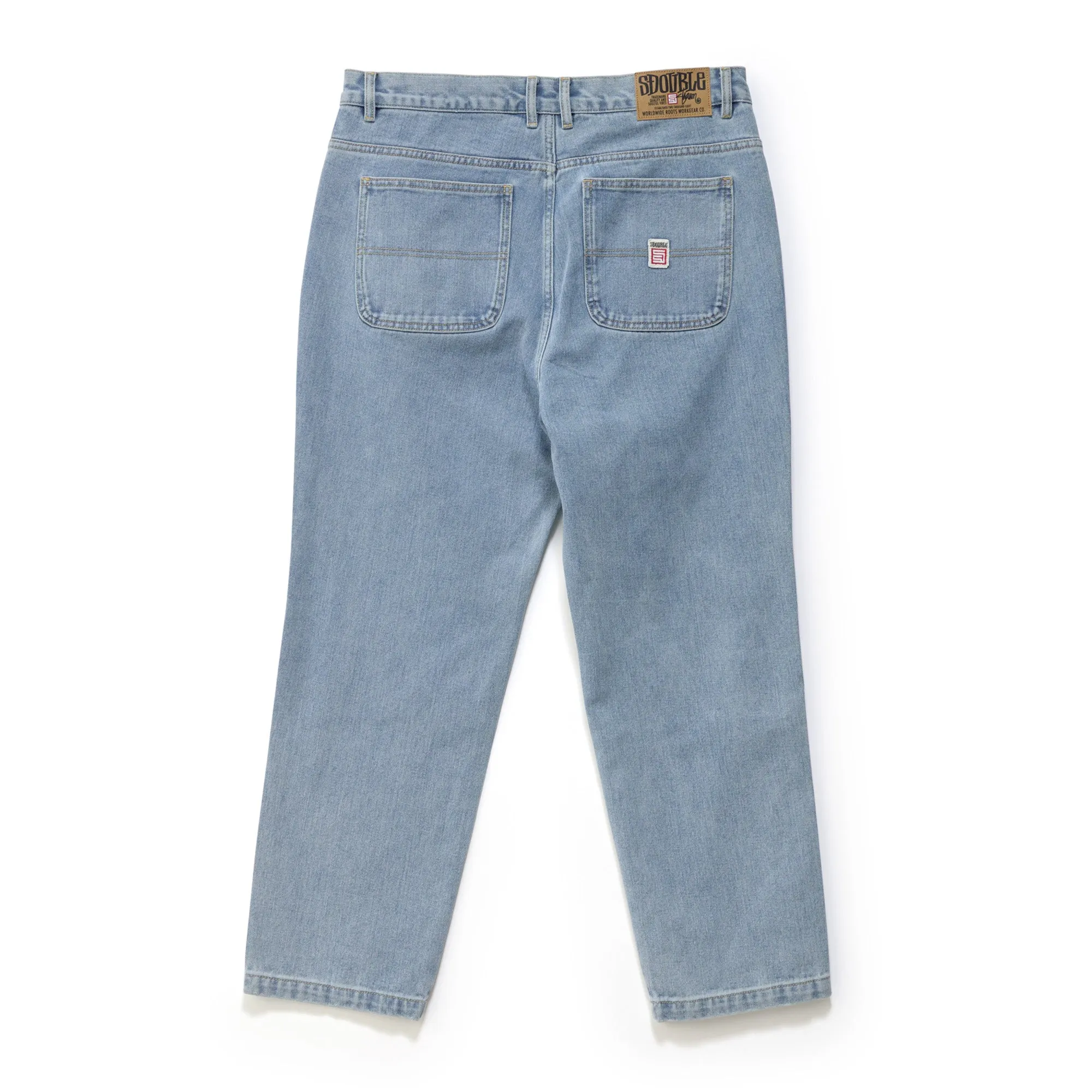 S/DOUBLE Denim Standard Jean Fade Wash Blue