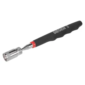 Sealey Heavy-Duty Magnetic Pick-Up Tool with LED 3.6kg Capacity