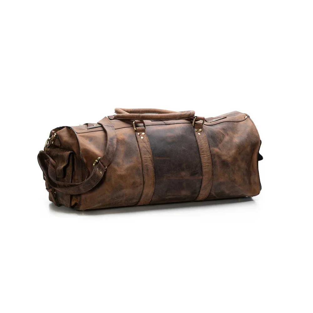 Shepherd Vintage Full-Grain Leather Duffle Bag