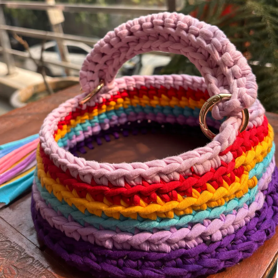 Shiroli Handmade Colorful Multipurpose Basket