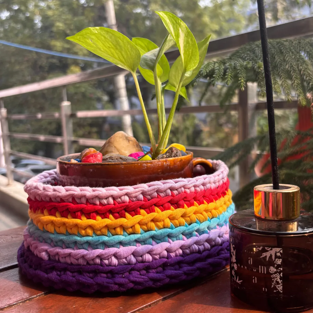 Shiroli Handmade Colorful Multipurpose Basket