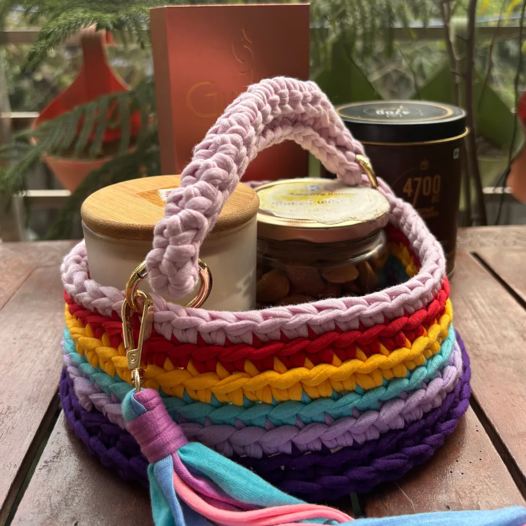 Shiroli Handmade Colorful Multipurpose Basket