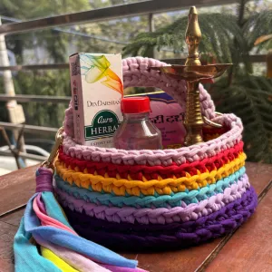 Shiroli Handmade Colorful Multipurpose Basket