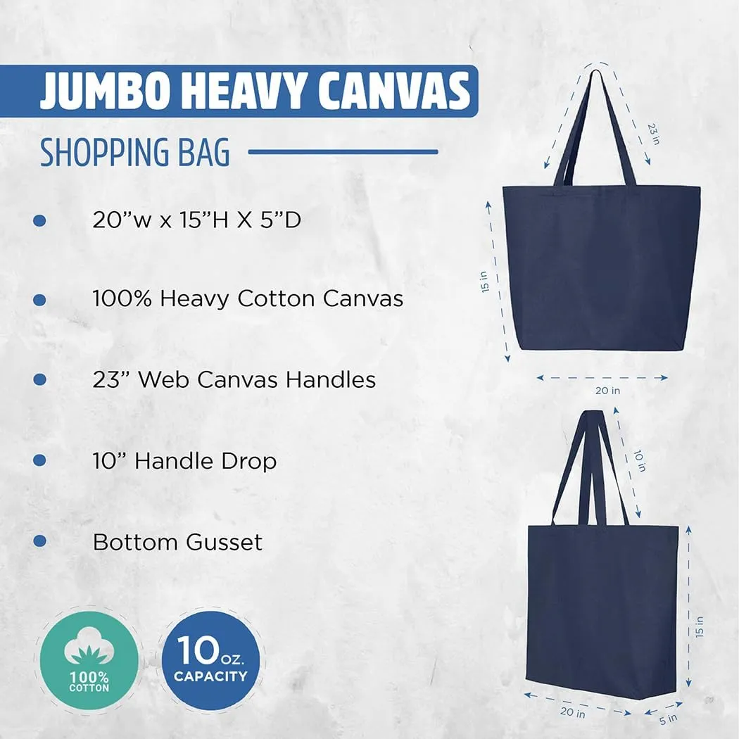 shop4ever Mama Mommy Mom Bruh Jumbo Heavy Canvas Tote Reusable Shopping Bag