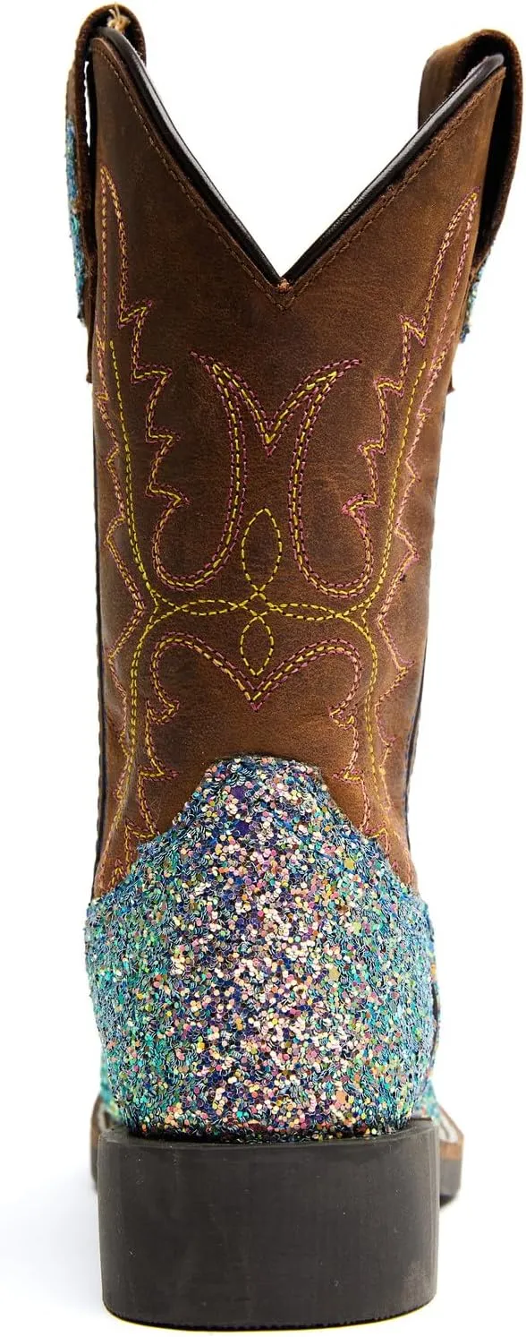 Shyanne Girls' Glitterama Western Boot Broad Square Toe - 43077
