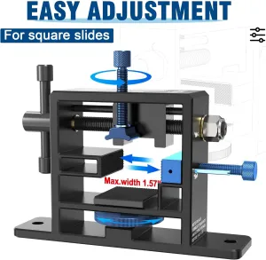 Sight Pusher Tool, Universal Sight Pusher Heavy Duty for Handguns Front Rear Sight Removal Adjustment, Sight Pusher Tool with Adjustable Base, Compatible with Square Slides
