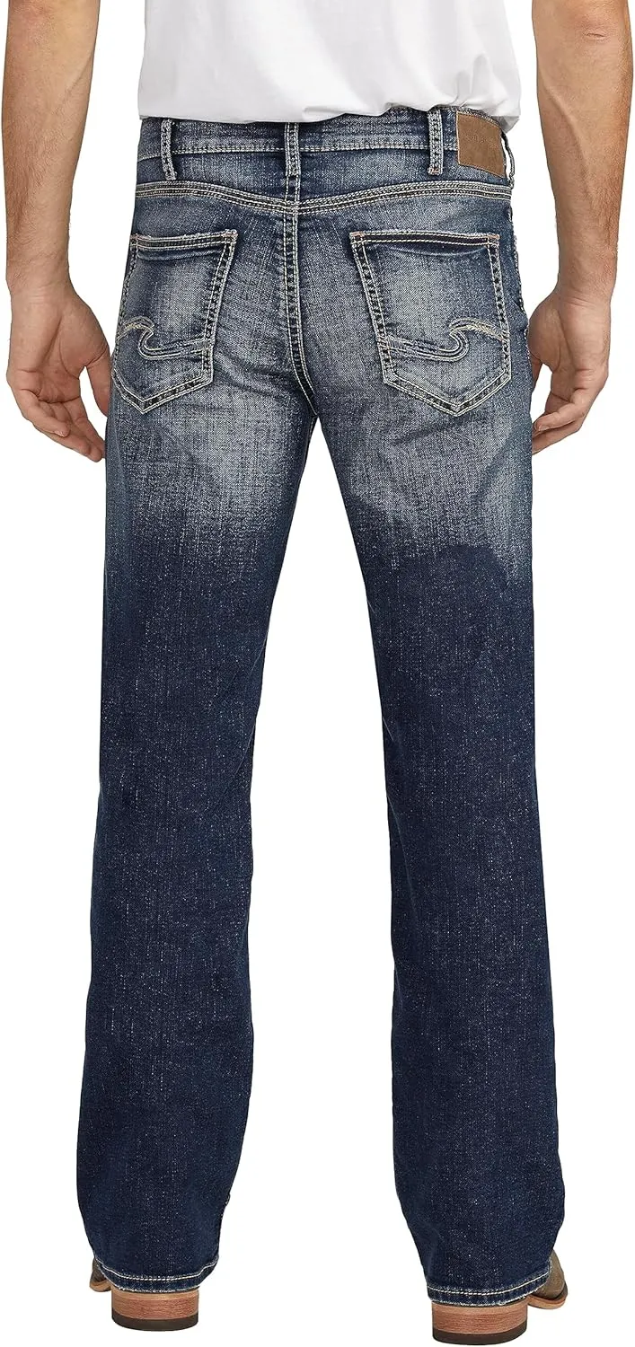 Silver Jeans Co. Men's Zac Relaxed Fit Straight Leg Denim Jeans