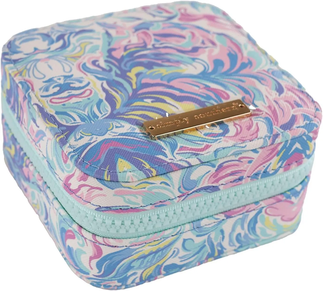 Simply Southern Water Color Print Travel Jewelry Case