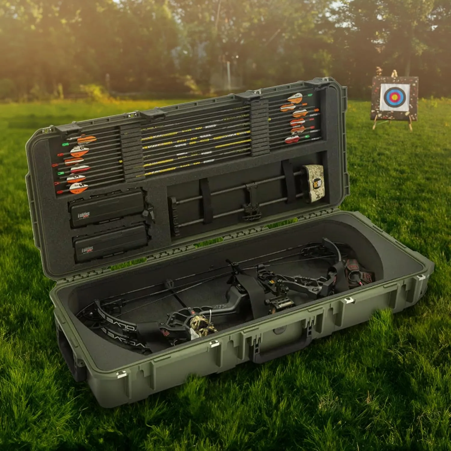 SKB Mathews Hard Shell Compound Bow and Arrow Archery Case with Wheels