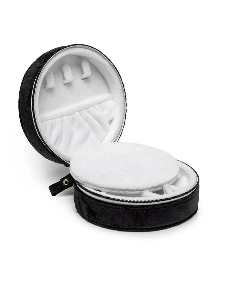 Skeletons Black Velvet Jewelry Zip Case / Organizer