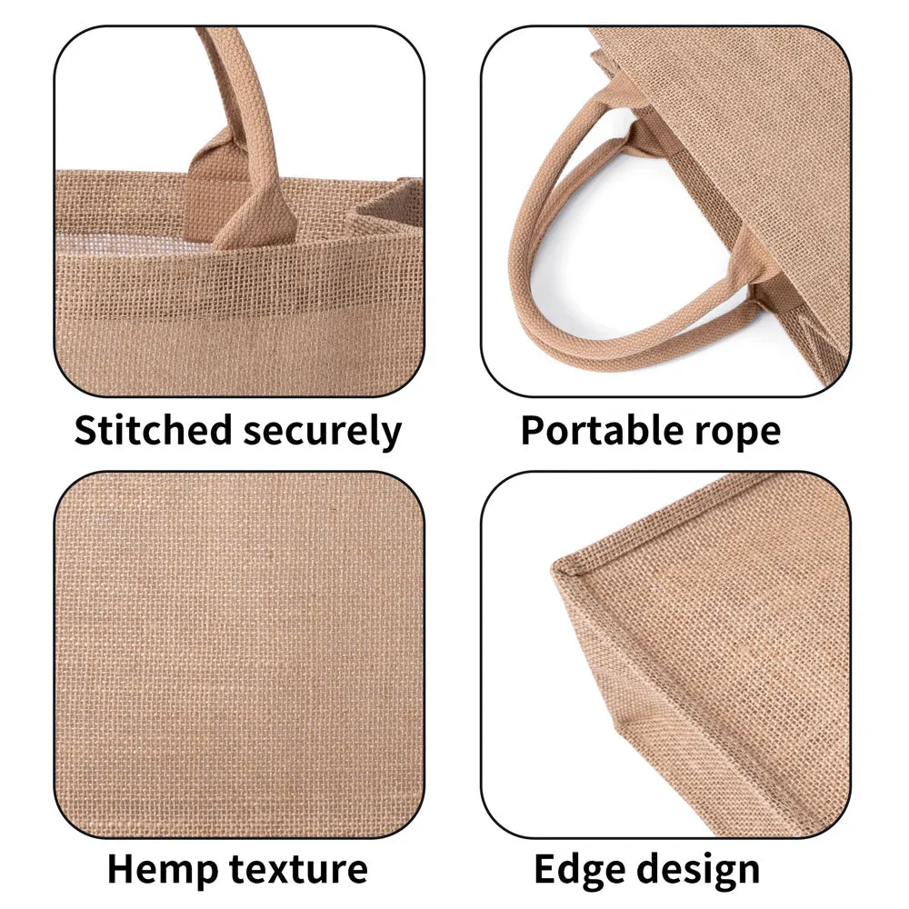Skull Holding A Black Rose Brown Jute Burlap Tote Bag