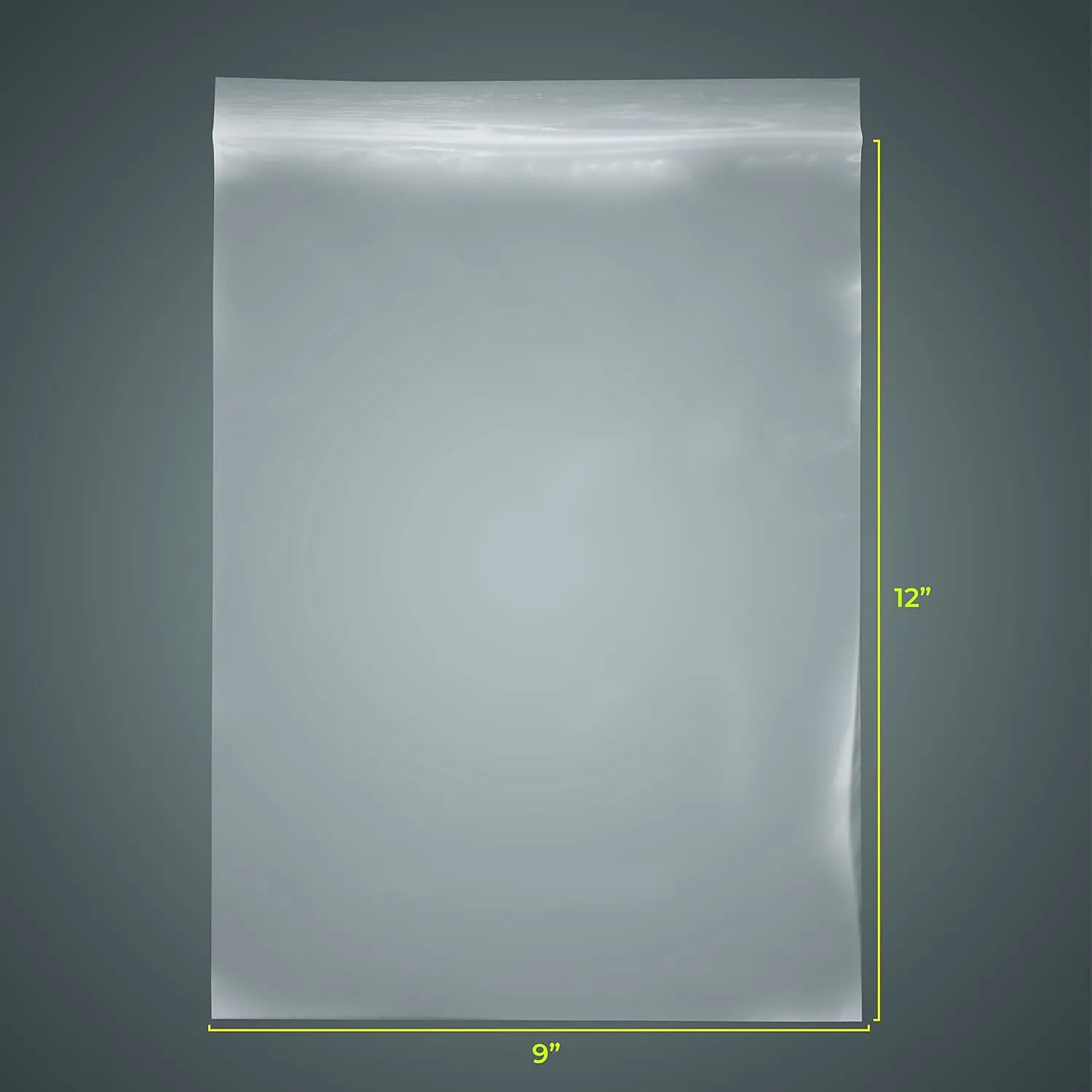 SNL Quality Zipper Locking Reclosable Clear Disposable Plastic Bags, Strong | 9" X 12" - 2 MIL - 100 Bags