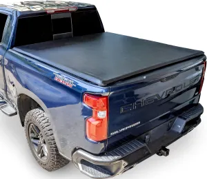 Soft Roll Up Truck Bed Tonneau Cover |SR029|Fits 2019-2025 Chevy Silverado/GMC Sierra 5'10" Bed (69.9")