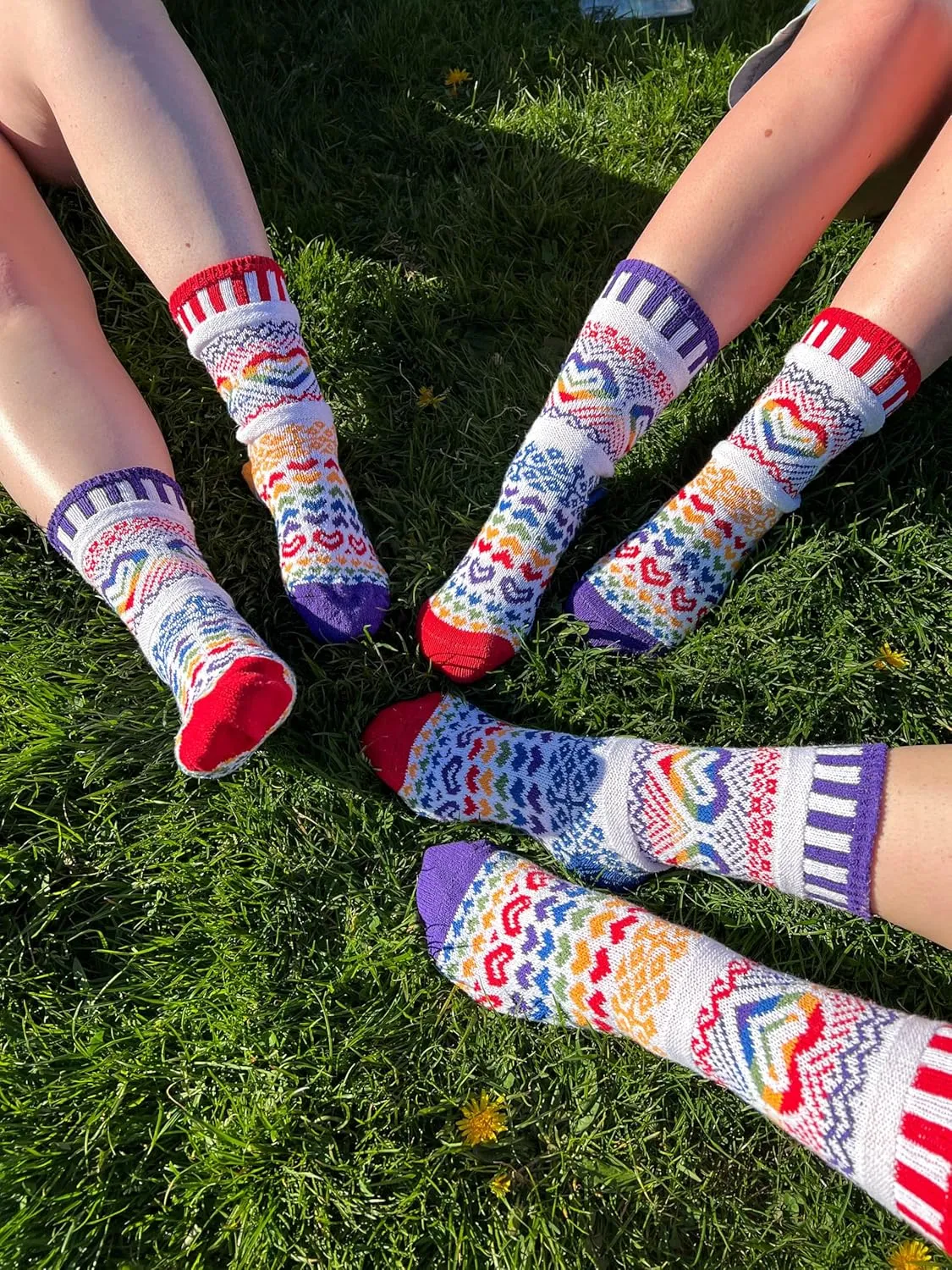 Solmate Socks Colorful Mismatched Socks for Men & Women – Soft, Eco-Friendly Cotton Blend – Fun & Cozy Gift Idea