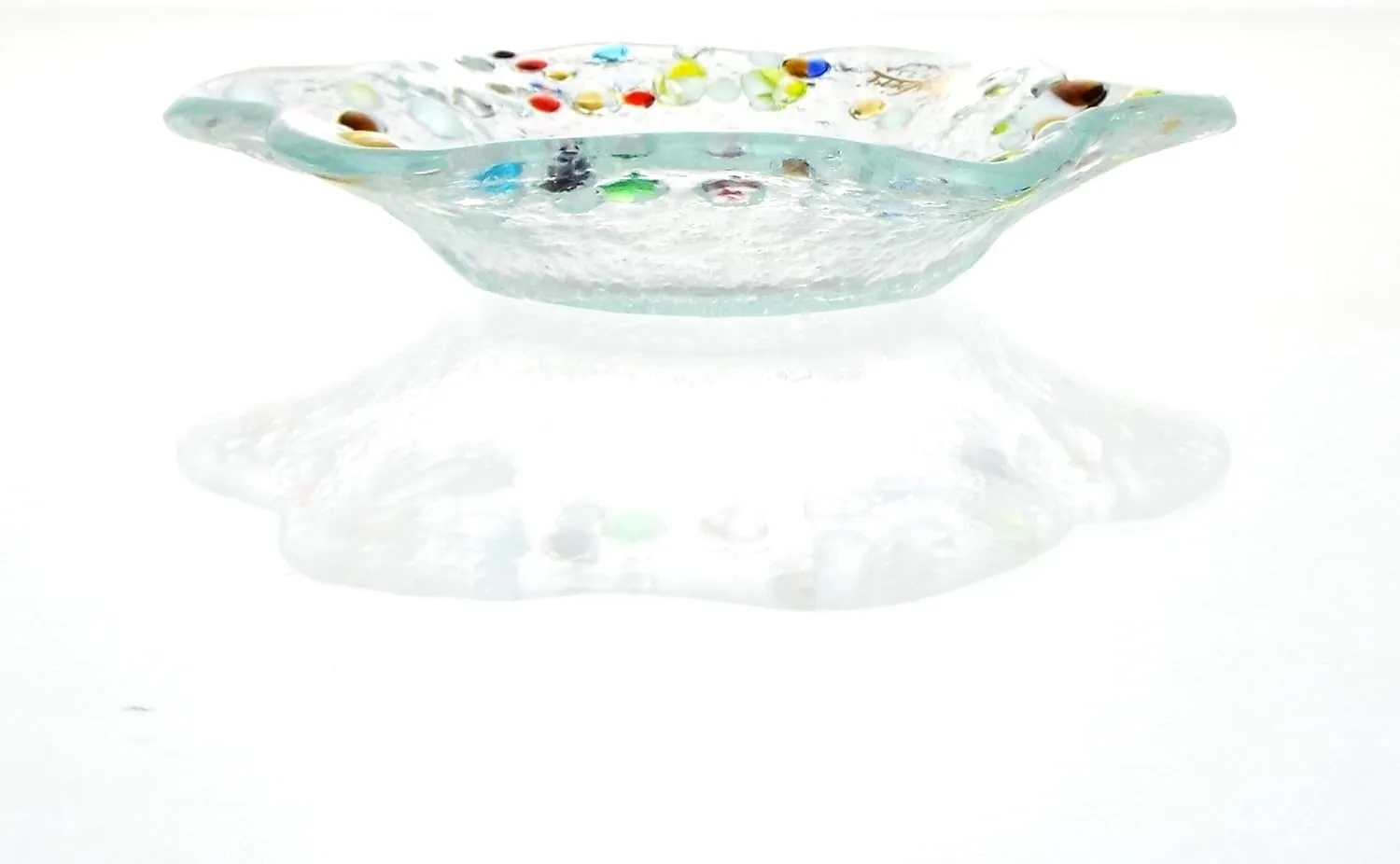 Sospiri Venezia - Jewelry Dish Tray, Ring Dish, Murano Glass Trinket Tray, Key Bowl, Decorative Plate, for Friends Sisters Daughter Mother (5"x5" Round)
