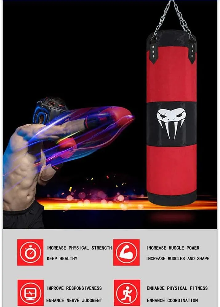 SOTF Heavy Bag Boxing Set Punching Bags for Adults Heavy Duty Hanging Punching Bag Unfilled