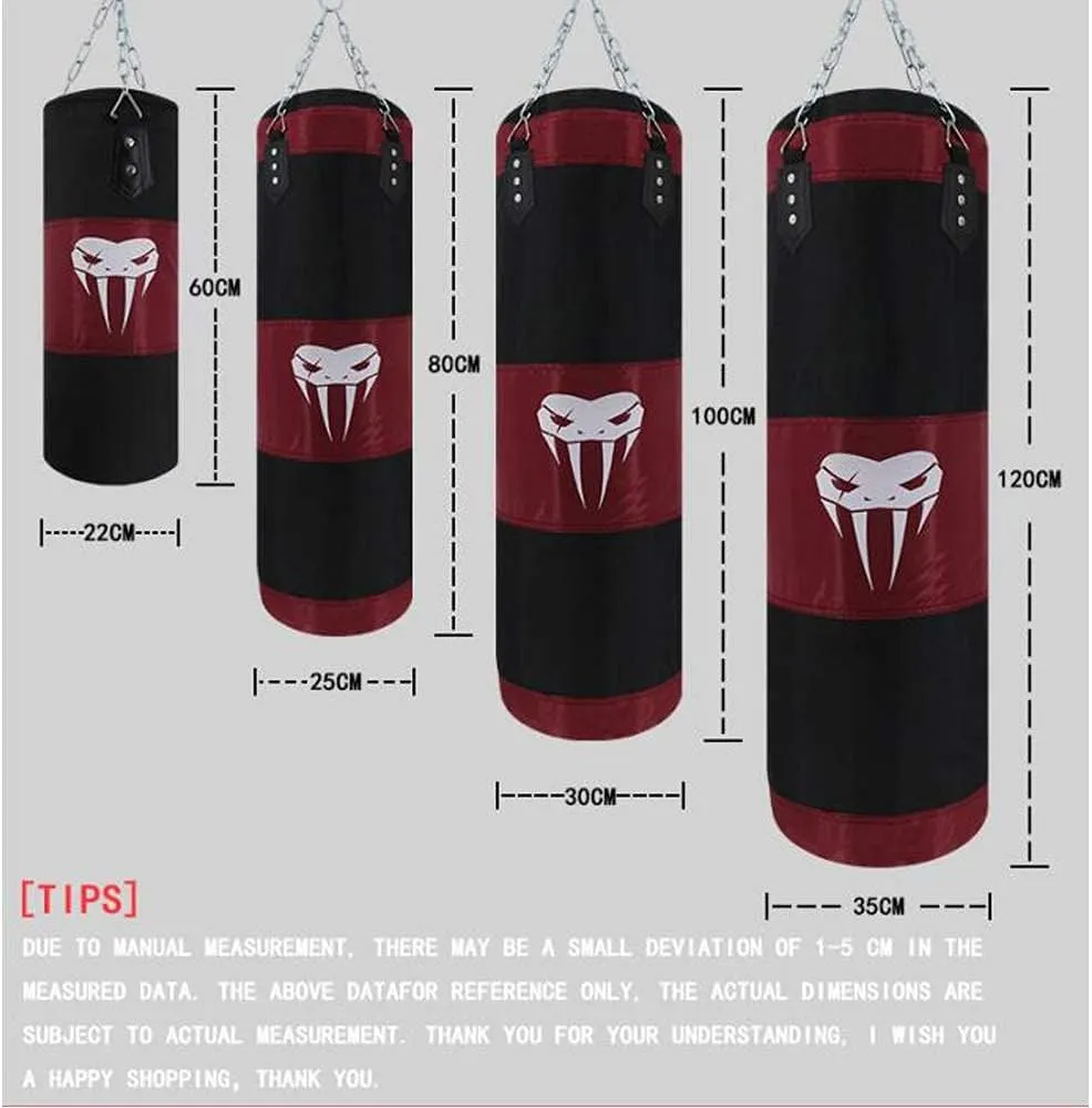 SOTF Heavy Bag Boxing Set Punching Bags for Adults Heavy Duty Hanging Punching Bag Unfilled
