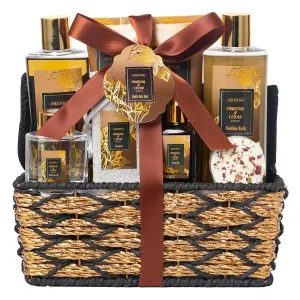 Spa Set for Women & Mens Gift, Relaxing Gifts for Men, Father's Day Gifts for Men Dad with 14PCS Charcoal & Cedar Scents Spa, Includes Bubble Bath, Shower Gel, Body Butter, Spa Kit for Mans Gift Set