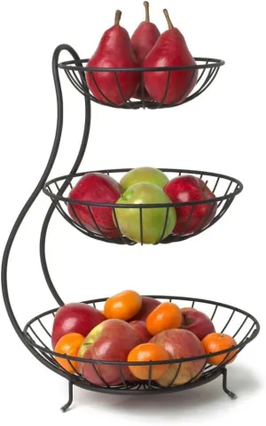 Spectrum Yumi Arched 3 Tier Server, Black