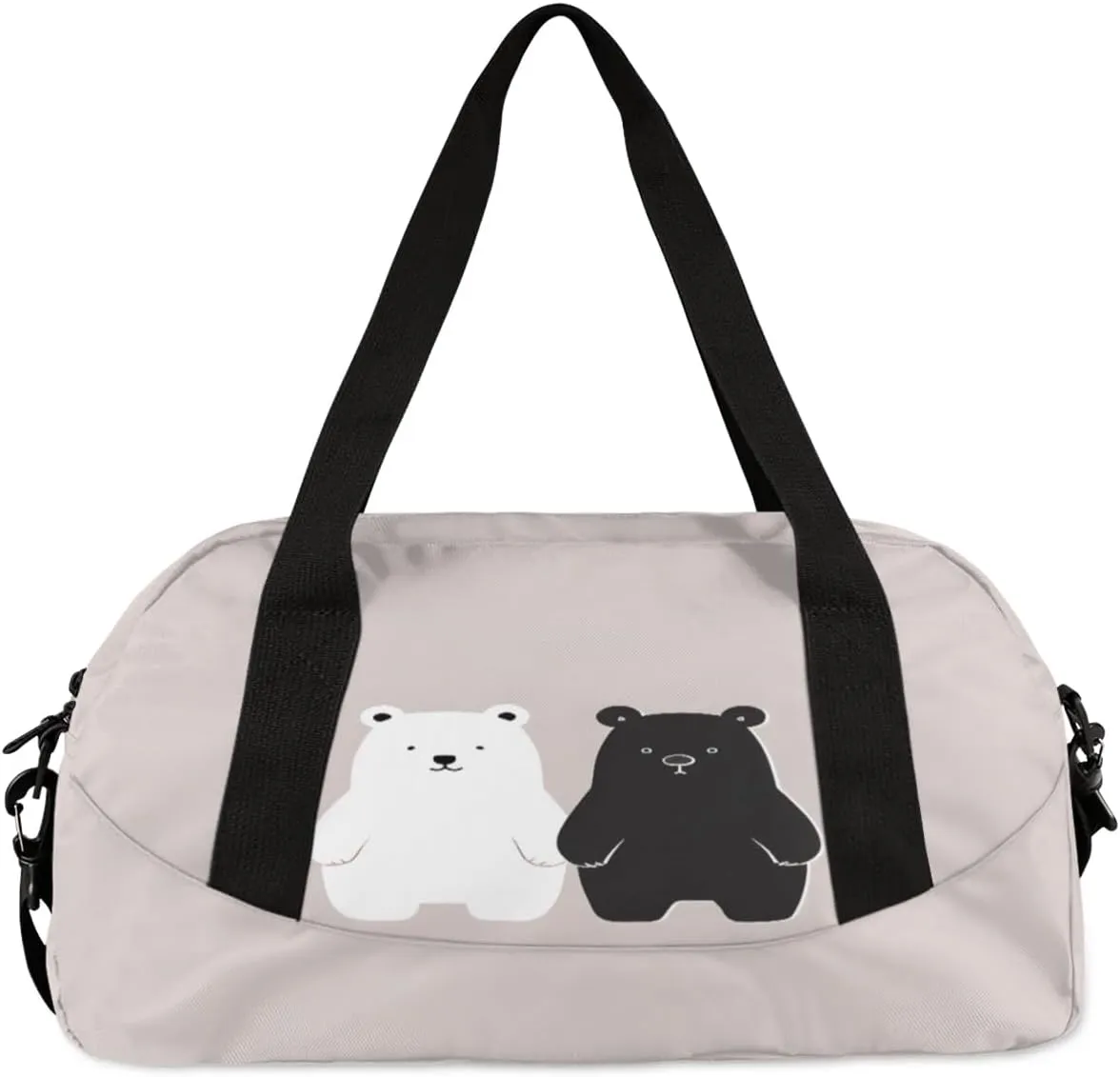 Sport Duffel Bag Cartoon Bear Print Kids Gym Bag Weekender Overnight Bags for Boys Girls Teens Carry On Workout Travel Bag
