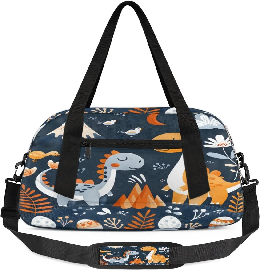 Sport Duffel Bag Funny Dinosaur Kids Gym Bag Weekender Overnight Bags for Boys Girls Teens Carry On Workout Travel Bag