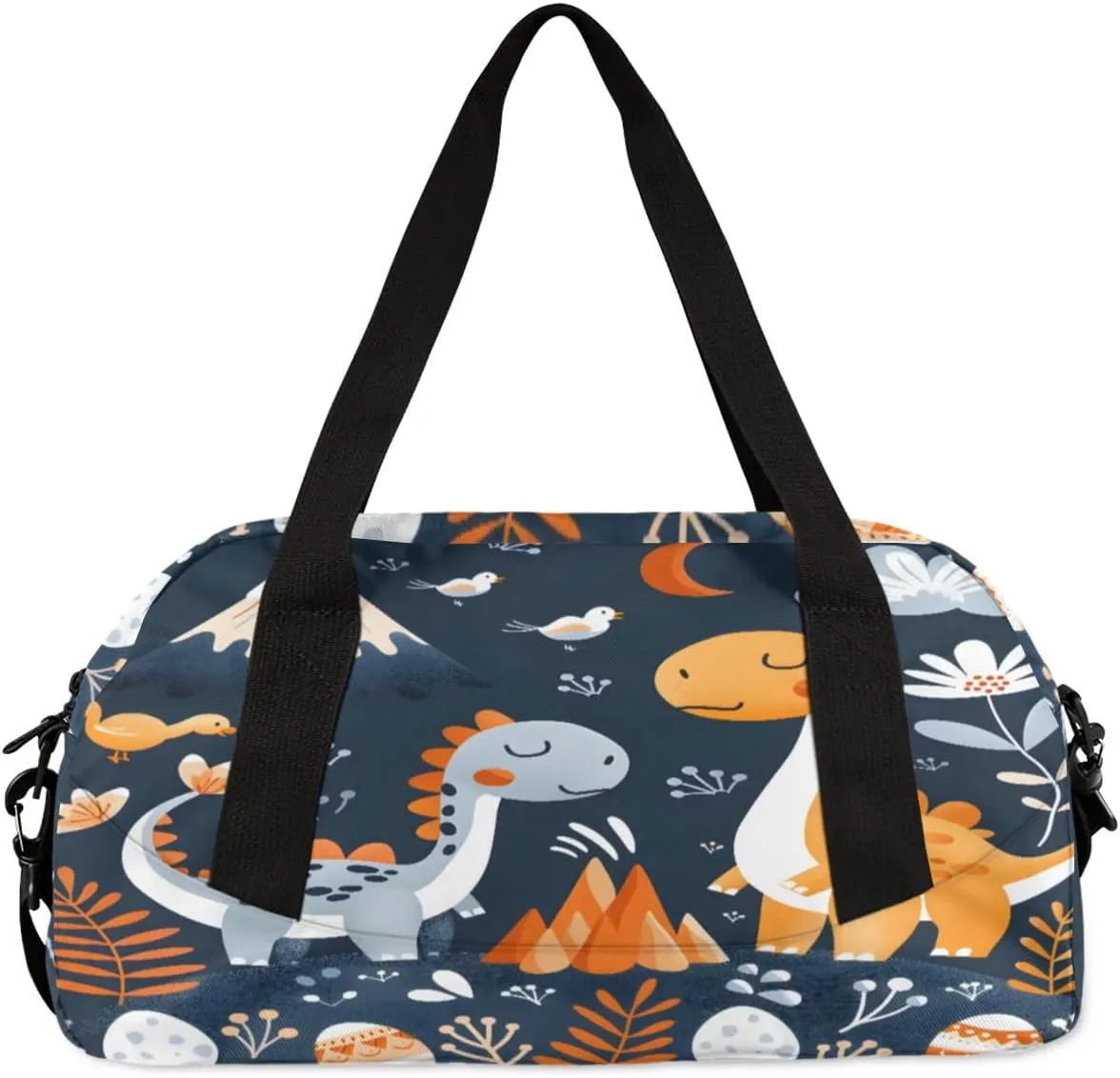 Sport Duffel Bag Funny Dinosaur Kids Gym Bag Weekender Overnight Bags for Boys Girls Teens Carry On Workout Travel Bag