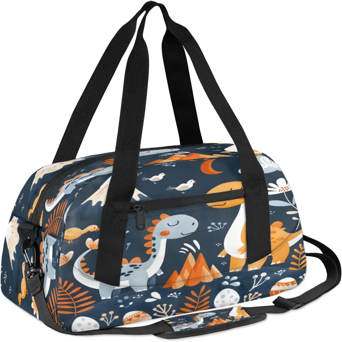 Sport Duffel Bag Funny Dinosaur Kids Gym Bag Weekender Overnight Bags for Boys Girls Teens Carry On Workout Travel Bag