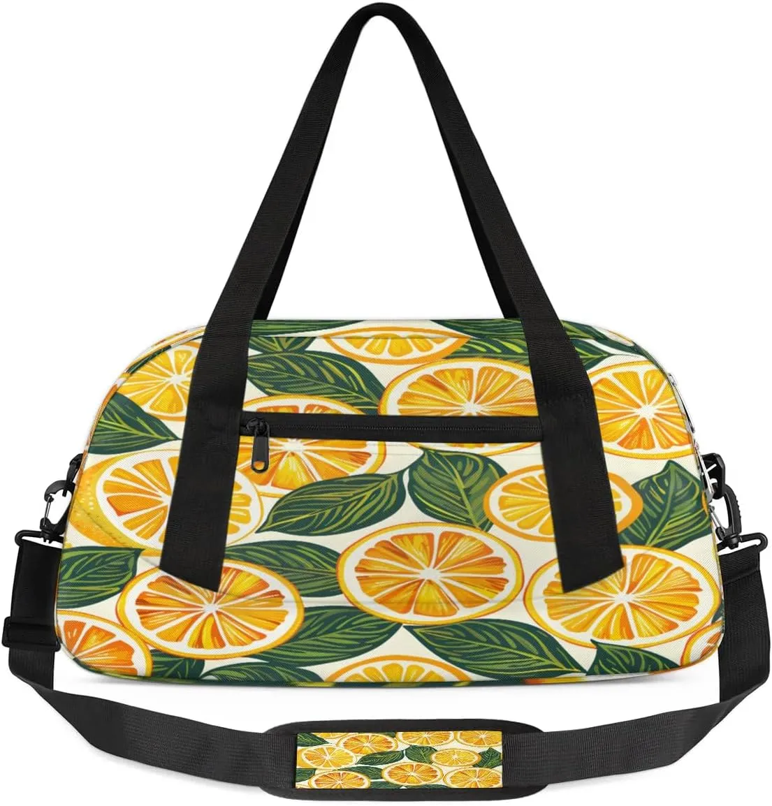 Sport Duffel Bag Oranges Slices Kids Gym Bag Weekender Overnight Bags for Boys Girls Teens Carry On Workout Travel Bag