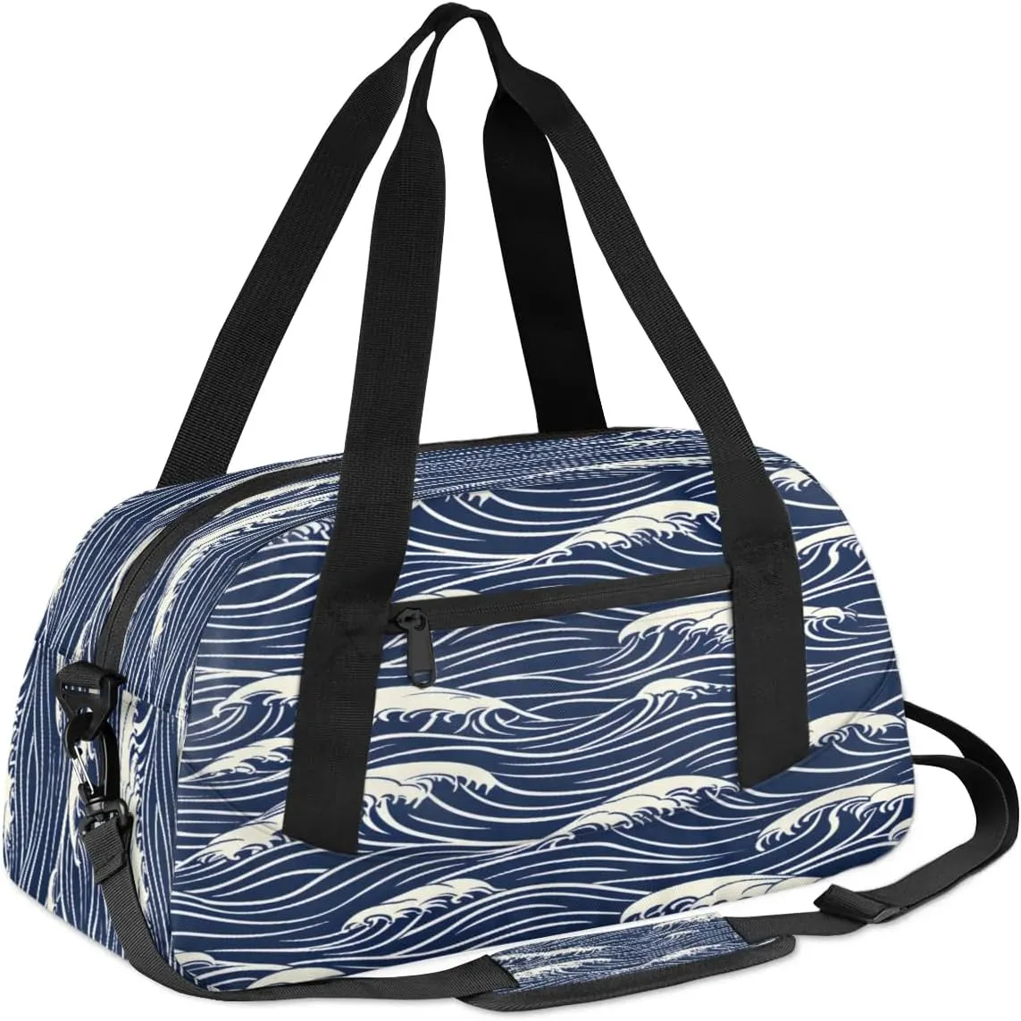 Sport Duffel Bag Seawater Print Kids Gym Bag Weekender Overnight Bags for Boys Girls Teens Carry On Workout Travel Bag