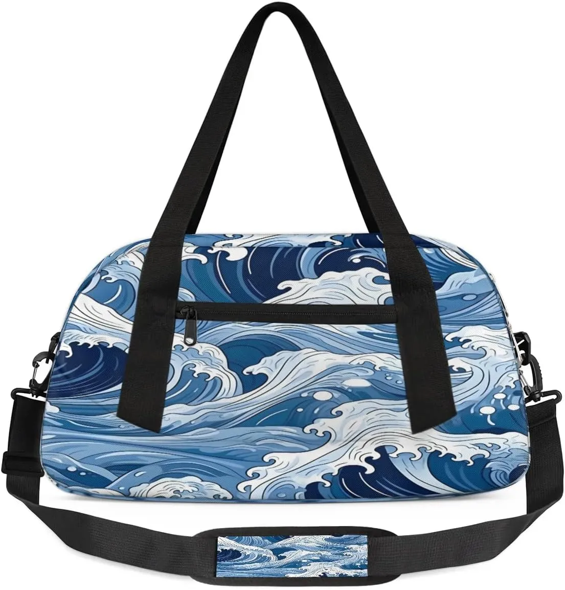Sport Duffel Bag Seawater Theme Kids Gym Bag Weekender Overnight Bags for Boys Girls Teens Carry On Workout Travel Bag