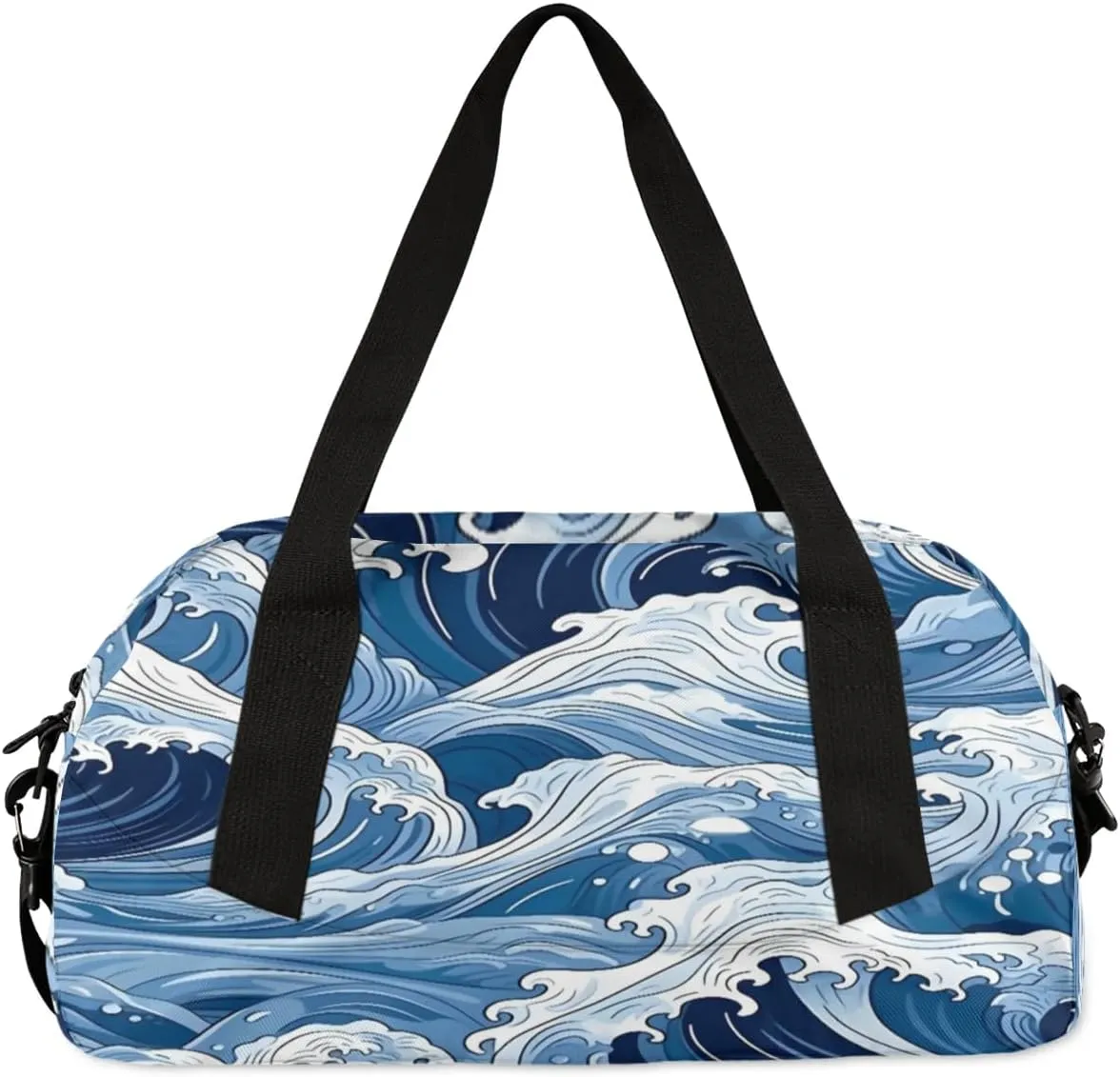 Sport Duffel Bag Seawater Theme Kids Gym Bag Weekender Overnight Bags for Boys Girls Teens Carry On Workout Travel Bag