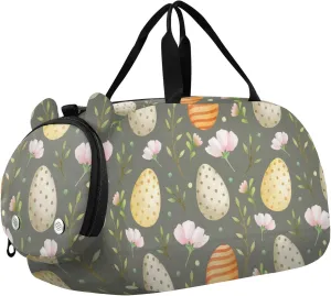 Spring Easter Eggs Duffel Bags for Boys Small Gym Bags for Teens Dance Bag for Girls