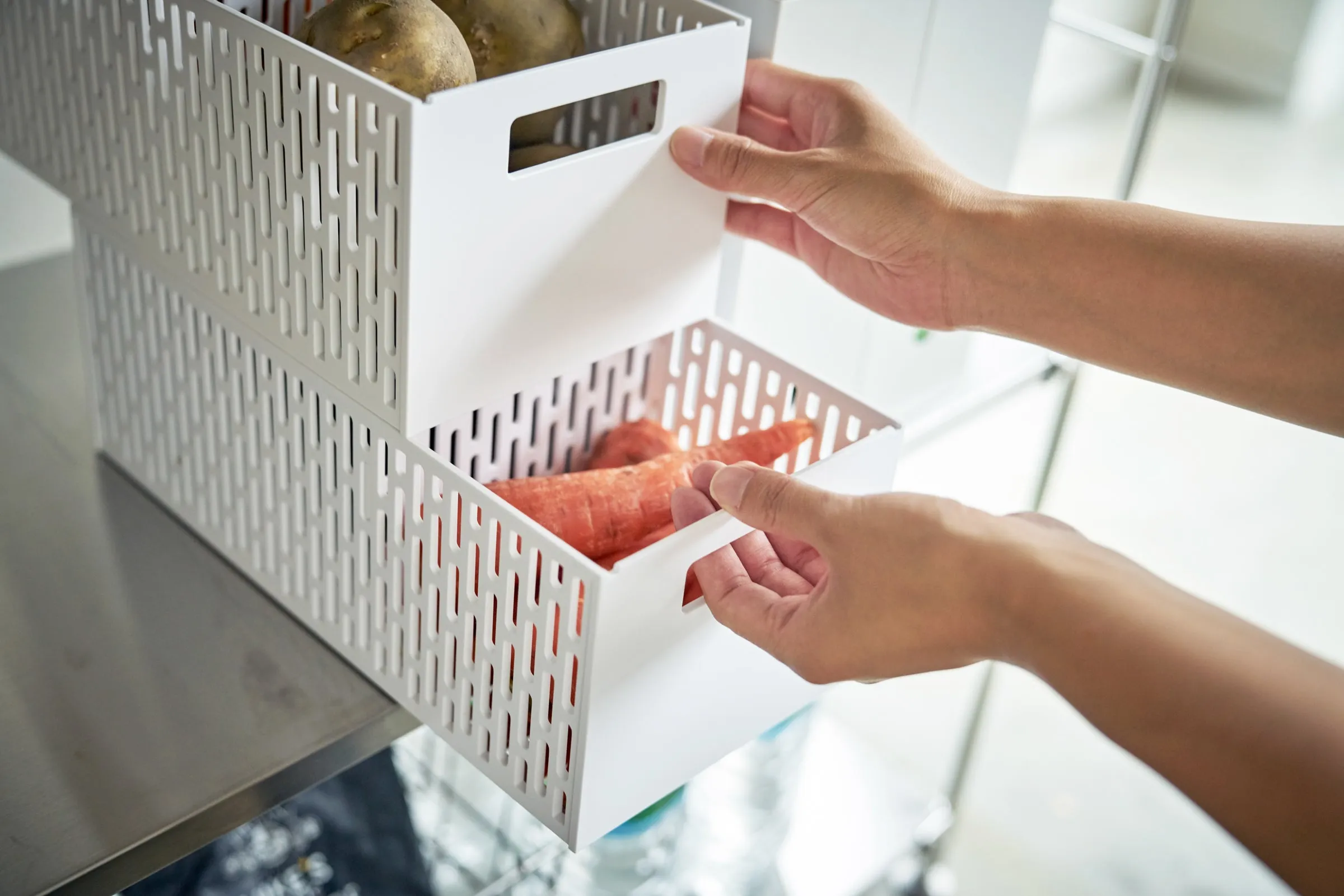 Stackable Vegetable Stocker from Yamazaki Home