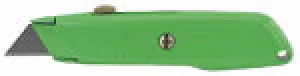 STANLEY STANLEY 10-179 Utility Knife, 2-7/16 in L Blade, 3 in W Blade, HCS Blade, Contour-Grip Handle, Green Handle