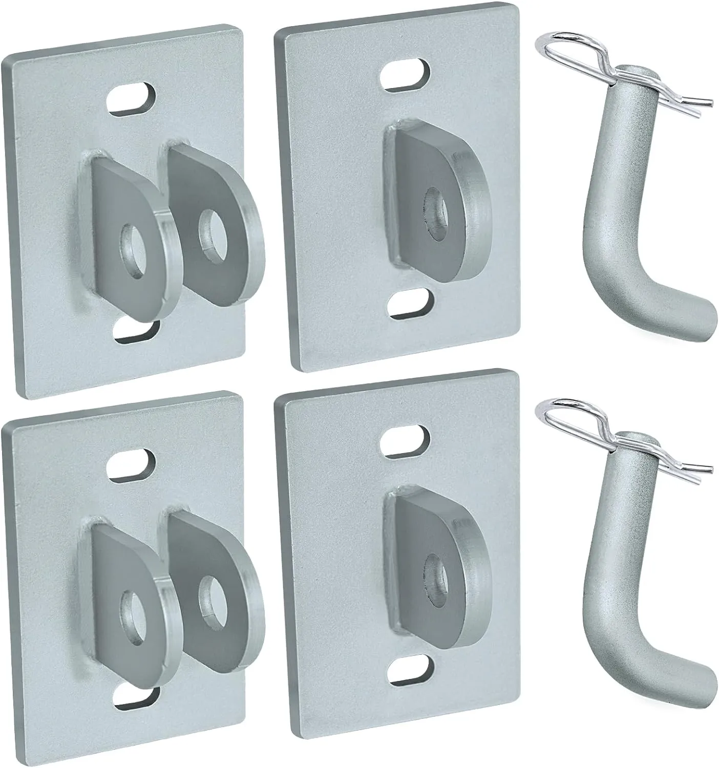 Stationary Dock Connector Hinge Kit,Floating Dock Hinges Hardware Brackets,Heavy-Duty Boat Dock Hinges Kit, Male & Female T Style Corner Hinge Dock Parts Connect Ramp to Floating Dock