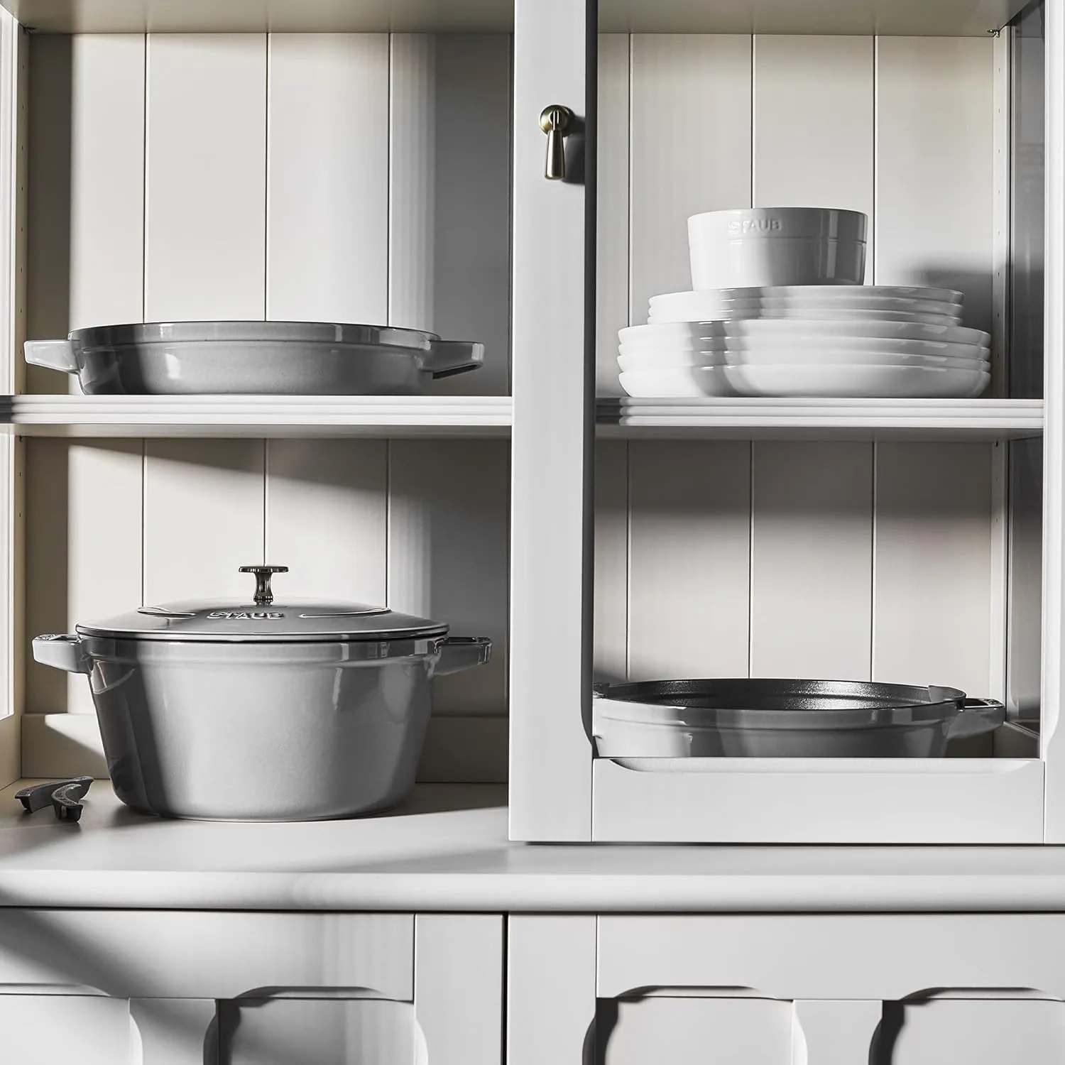 Staub Cast Iron 4-pc Stackable Set - Graphite