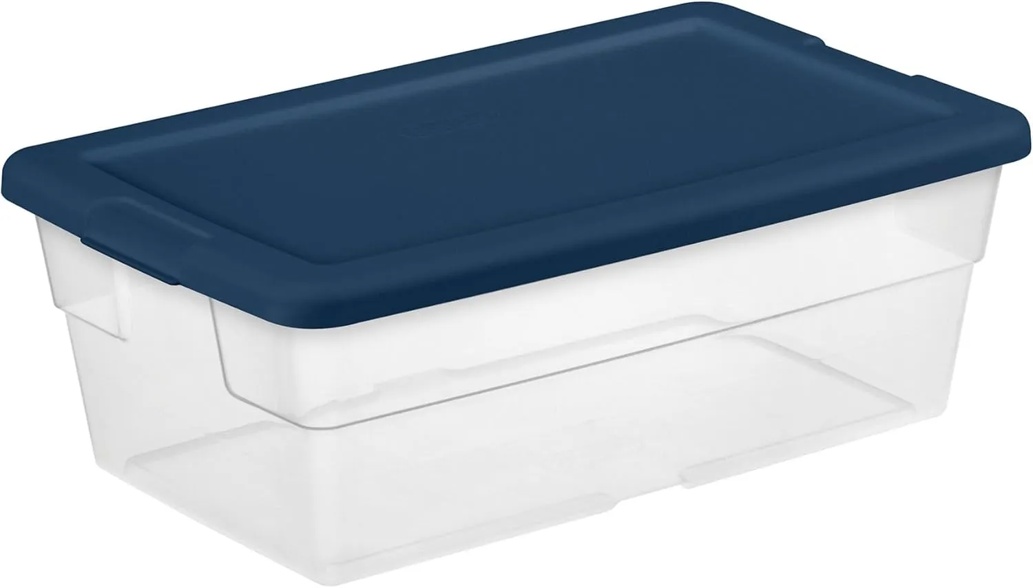 Sterilite Stackable 6 Quart Home Storage Box with Handles and Lid for Efficient, Space Saving Household Storage and Organization, (10 Pack)