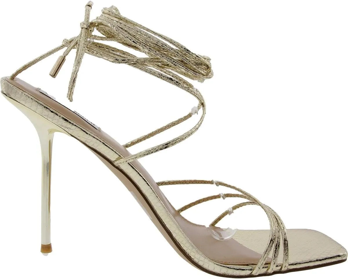 Steve Madden Womens Evita Faux Leather Lace-Up